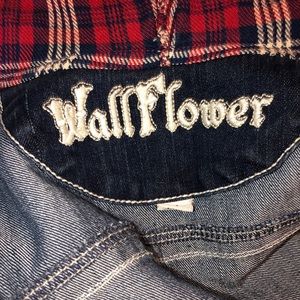 Wallflower Plaid Denim Jacket